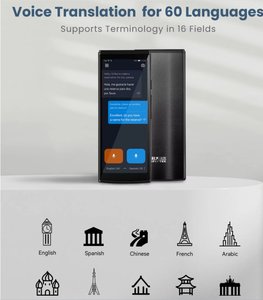 Elektronik Çeviri Cihazı 4.0 - Çok Dilli Android Sistemi - Avukat - Uluslararası Öğrenci - Açık Hava Sesli İletişim - Product Image 6