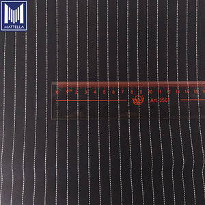 Venta al por mayor, rollos <span class=keywords><strong>Stocklot</strong></span>, estilo Wabash, 100% algodón, rayas de nogal, tela vaquera con orillo, trajes de caballero, chalecos vaqueros tejidos - Product Image 6