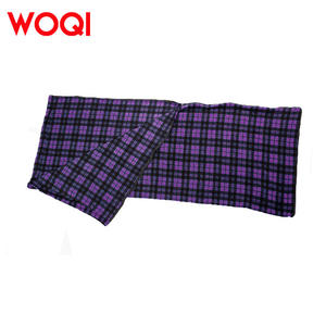 Sac de couchage en polaire Woqi, motif écossais violet, rectangulaire, portable, design enveloppe, pour voyages, camping, intérieur et extérieur - Product Image 4