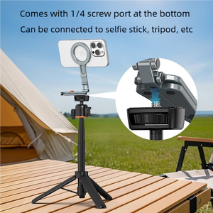 Soporte Magnético Plegable para Teléfono con Trípode |   Diseño de Gancho Mantis de Aleación de Aluminio |   Soporte de Expansión Magnético de Doble Cara + Soporte para Dispositivos Fríos - Product Image 6