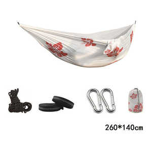 <span class=keywords><strong>Hamac</strong></span> pliable robuste en nylon pour deux <span class=keywords><strong>personnes</strong></span>, idéal pour la randonnée et le camping - Product Image 5
