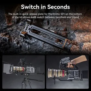 Kit Piastra di Montaggio Batteria V-Mount Regolabile per Videocamera Cinematografica 4323 FX6 <span class=keywords><strong>C70</strong></span>, Design Modulare Leggero e Compatto - Product Image 4