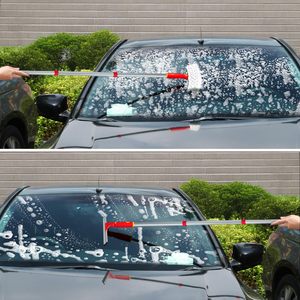 Window <strong>Cleaning</strong> <strong>Kit</strong> Rotatable Long Handle Scraper Microfiber Scrubber for Car Shower Indoor Outdoor <strong>Glass</strong> Pole - Product Image 6