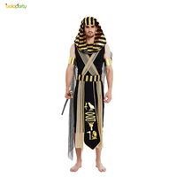 Costume de cosplay de pharaon égyptien d'Halloween pour hommes, déguisement pour les fans de télévision et de cinéma