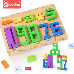 Xodis – Puzzle numérique en bois 3D, jouet d'apprentissage pour enfants de 3 à 6 ans, blocs de construction éducatifs en mathématiques, jeu de comptage unisexe - Product Image 2