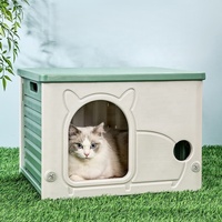 Usmilepet Nieuwe Aankomst Plastic Kattenkast Moderne Mode Indoor Regendicht Zonwerend Huisdier Villa Huis Voor Kleine Huisdieren