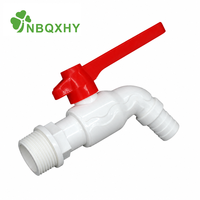 Robinet mural en plastique PP pour cuisine, raccord rapide fileté 1/2 3/4 pouce, eau froide