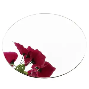 Espelho redondo para mesas, espelho inquebrável para mesas de casamentos planejador de decoração de casa