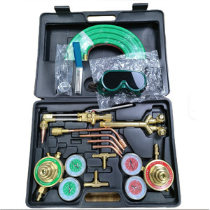 Kit de herramientas de soldadura y corte Cfweld estilo americano con manómetros de oxígeno y acetileno, manguera y dispositivo antirretorno de llama para acetileno y propano - Product Image 4