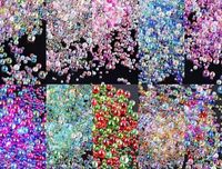 Perles de caviar, cristaux minuscules, strass, billes de verre pour manucure, micro-perles pour décorations d'ongles, accessoires de nail art DIY