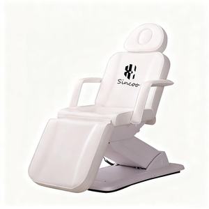 Lit de massage facial électrique moderne de luxe en cuir synthétique pliable pour salon de beauté et hôtel - Vente chaude - Product Image 6