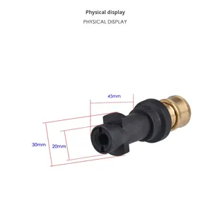 <span class=keywords><strong>Lavadora</strong></span> de coches de unión de enchufe rápido 1/4, pistola de agua en forma de abanico, mangueras de <span class=keywords><strong>goma</strong></span> de alta presión, accesorios para <span class=keywords><strong>lavadora</strong></span>, manguera de alta presión - Product Image 5