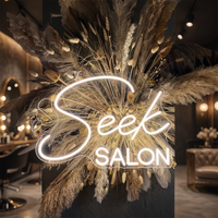 Enseigne néon personnalisée pour salon de coiffure, LED avec télécommande, publicité, éclairage mural pour salon de coiffure, décoration de salon de beauté
