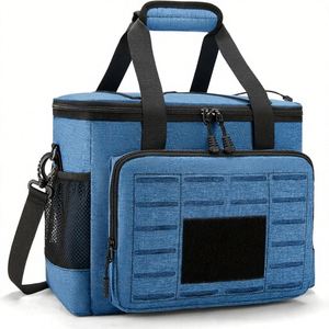 Sac isotherme tactique en tissu Oxford 35L, pliable, pour hommes, étanche, anti-fuite, durable, avec fermeture éclair, pour pique-nique, courses, parc, nourriture - Product Image 1