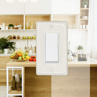 2021 Baño de porcelana aislado Spa o cocina Placa de interruptor de palanca triple doble individual para EE. UU.