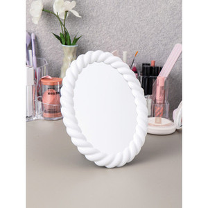 PP Classic Luxury <b>Framed</b> Oval Wall <b>Mirror</b> (16*21) for Hotels' Dining Rooms Elegant Antique Design for Decorative Use Glass - Product Image 1