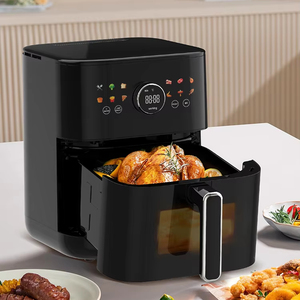 Friteuse à air de 6 L, 1800 W, fenêtre visible, intérieur sans revêtement, 12 fonctions, cuisson saine - Product Image 5