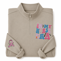 Sweat-shirt ou sweat à capuche à fermeture éclair, brodé personnalisé, thème « Ma période d'infirmière », cadeau pour infirmières