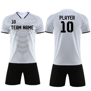 Uniforme de fútbol deportivo ligero de la mejor calidad, conjunto de camiseta y pantalones cortos de fútbol OEM para venta en línea - Product Image 3