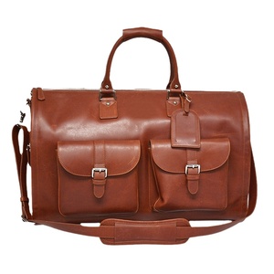 Muestra gratuita de bolsa de viaje multifuncional de lujo personalizada de PU y nailon para guardar ropa, trajes y prendas de vestir. - Product Image 1