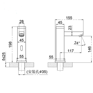 HY-157A ก๊อกน้ำระบบเซ็นเซอร์อัตโนมัติอัจฉริยะทันสมัย, ก๊อกน้ำแบบไม่ต้องสัมผัสสำหรับอ่างล้างหน้าในห้องน้ำช่องเดียวสำหรับใช้ในบ้านห้องครัวในโรงพยาบาล - Product Image 2