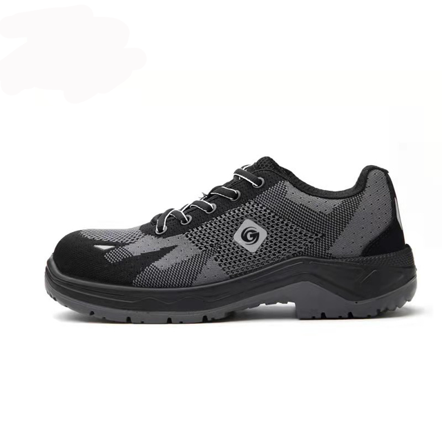 High Strength Breathable Flying Fabric Composite Toecap Anti Smash Puncture  Resistant PU Outsole Lightweight Work  Safety Shoes