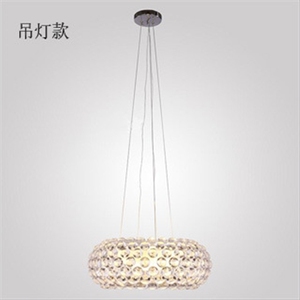 Lámpara Colgante <span class=keywords><strong>Zeus</strong></span> Sweat Drop Ion, Moderna y Sencilla para Sala de Estar, Comedor, Dormitorio, Centro Comercial, Techo con Piedras Preciosas, LED - Product Image 4