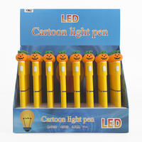 O & Q superventas Halloween calabaza bolígrafos diseño de plástico para niños 0,7mm para papelería escolar juguete Hallowmas suministros