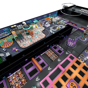 Thương mại sân chơi trong nhà Pro Augustine PVC Trampoline công viên núi lửa leo núi Ninja khóa học hiệu suất khu vực tương tác - Product Image 3