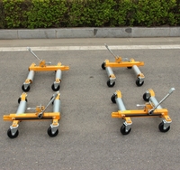 Chariot de manutention à cliquet pour voitures, capacité 1 tonne, châssis en acier, idéal pour l'exposition et l'entretien de véhicules – Prix direct usine