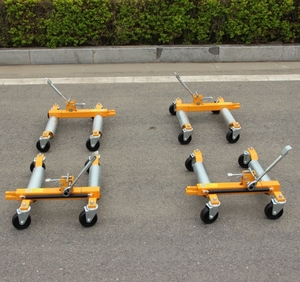 <span class=keywords><strong>Prix</strong></span> direct usine Ensemble de 4 chariots de manutention hydrauliques pour véhicules, capacité 4 tonnes, avec roulettes pivotantes pour l'exposition et l'entretien automobile - Product Image 2