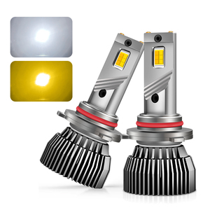 Ampoule de phare LED bicolore 120W, blanc-jaune, double tube en cuivre, haute puissance, H4 H7 <span class=keywords><strong>H11</strong></span> 9005, feu antibrouillard 12V <span class=keywords><strong>24V</strong></span> - Product Image 6