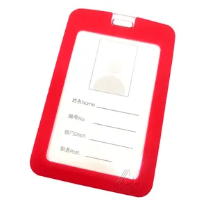 Waterproof Silicone Pvc Card Cover Gift Business Card Holder For Desk Id Badge Holder