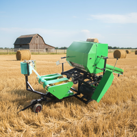 Presse à balles de foin compacte automatique avec moteur 25-50HP, haute capacité 60-90 balles/heure, poids de la balle 70-80kg, taille de la balle 560x520mm