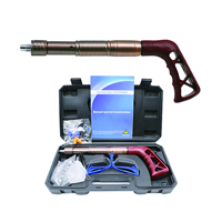 Pistolet à clous industriel portatif en acier inoxydable pour béton, vente en gros, fonctionnement manuel, kit complet pour la construction, garantie 1 an