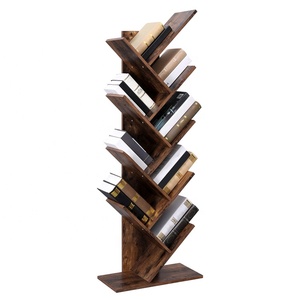 Vasagle kệ sách bằng gỗ Kệ kim loại đồ nội thất công nghiệp kệ sách kệ trưng bày Kệ sách gỗ 9 tầng kệ sách cây - Product Image 3