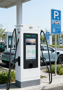 EVI 60KW DC snellaadstation met 32-inch HD reclame-scherm, dubbele opbrengst voor commerciële scenario's, OEM/ODM - Product Image 4