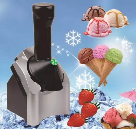 Nova Chegada 220V de Alta Qualidade Household DIY Ice-Cream Machine Hot Mini Portátil Frozen Fruit Ice Cream Maker Para Casa E Acampamento