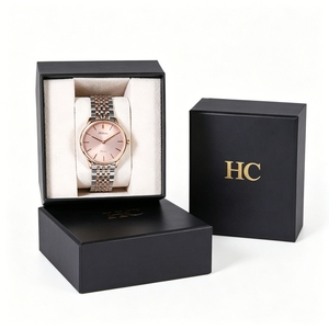Custom Logo Luxury Watch <b>Box</b> Lid and Base Rigid Paper Packaging <b>Box</b> Professional Watch Gift <b>Box</b> OEM ODM Manufacturer - Product Image 2