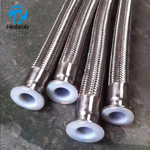 <span class=keywords><strong>Manguera</strong></span> flexible forrada de <span class=keywords><strong>PTFE</strong></span> de acero inoxidable 304 para aplicaciones químicas industriales de baja presión - Product Image 6