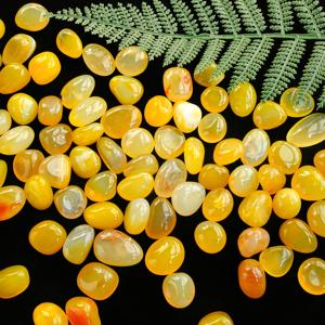 Wholesale High Quality Yellow Agate Tumble Stones for Home Decoration and Feng Shui Decorations Elegant Accessory - Product Image 6