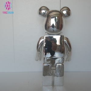 Esculturas de Animales de Dibujos Animados de Arte Moderno, Maniquí de Oso de Fibra de Vidrio de Tamaño Real - Product Image 4
