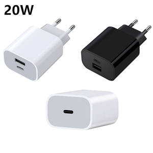 Adaptateur mural de type C 20 W en vrac, marque privée, petit format, <span class=keywords><strong>sans</strong></span> boîte, assurance commerciale, PD 20 W, <span class=keywords><strong>chargeur</strong></span> rapide USB-C pour iPhone <span class=keywords><strong>Apple</strong></span> - Product Image 1