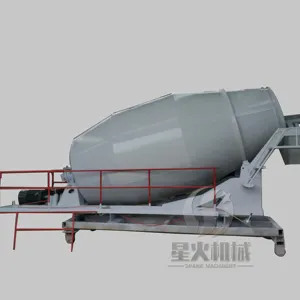 2-12 metri cubici Diesel per camion in calcestruzzo miscelatore a tamburo benzina serbatoio di betonaggio cemento serbatoio di trasporto con agitatore