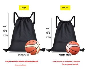 Waterproof Gym <b>Drawstring</b> <b>Backpack</b> Bags with Zip Pocket Swimming Back Sack Bags for Men Women - Product Image 2
