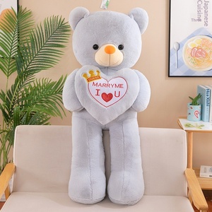 Grande Orsacchiotto di <span class=keywords><strong>Peluche</strong></span>, Bambola Abbracciabile per Ragazze, Giocattolo Imbottito in Cotone PP, 31-50cm, Regalo per Fidanzata, Idea Regalo di Compleanno - Product Image 5