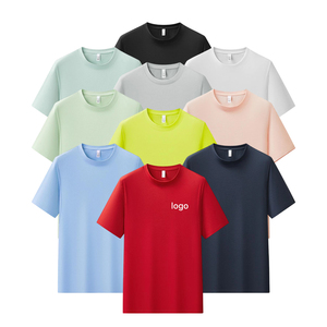 Fashionable <b>100</b>% <b>Polyester</b> Round Neck Men Workout Clothes Breathable Quick Dry Fabric Gym t <b>Shirt</b> - Product Image 1