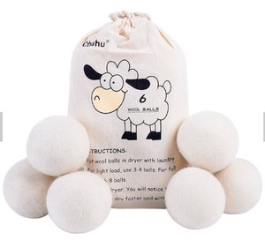 Bolas <span class=keywords><strong>de</strong></span> lana natural para secadora <span class=keywords><strong>de</strong></span> <span class=keywords><strong>ropa</strong></span>, 7cm, venta al por mayor - Product Image 4