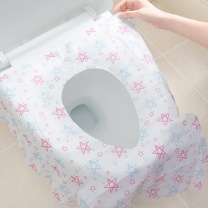 Jiuya - Juego de Fundas Desechables Ecológicas para Asiento de Inodoro y Cojín, Impresas, No Tejidas, de una Sola Pieza, de 2 Capas, Impermeables - Product Image 3