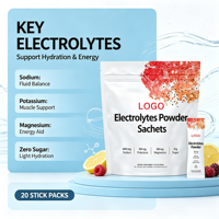 Poudre d'électrolytes professionnelle pour une hydratation rapide, un regain d'énergie et la prévention des crampes musculaires pendant les entraînements intenses